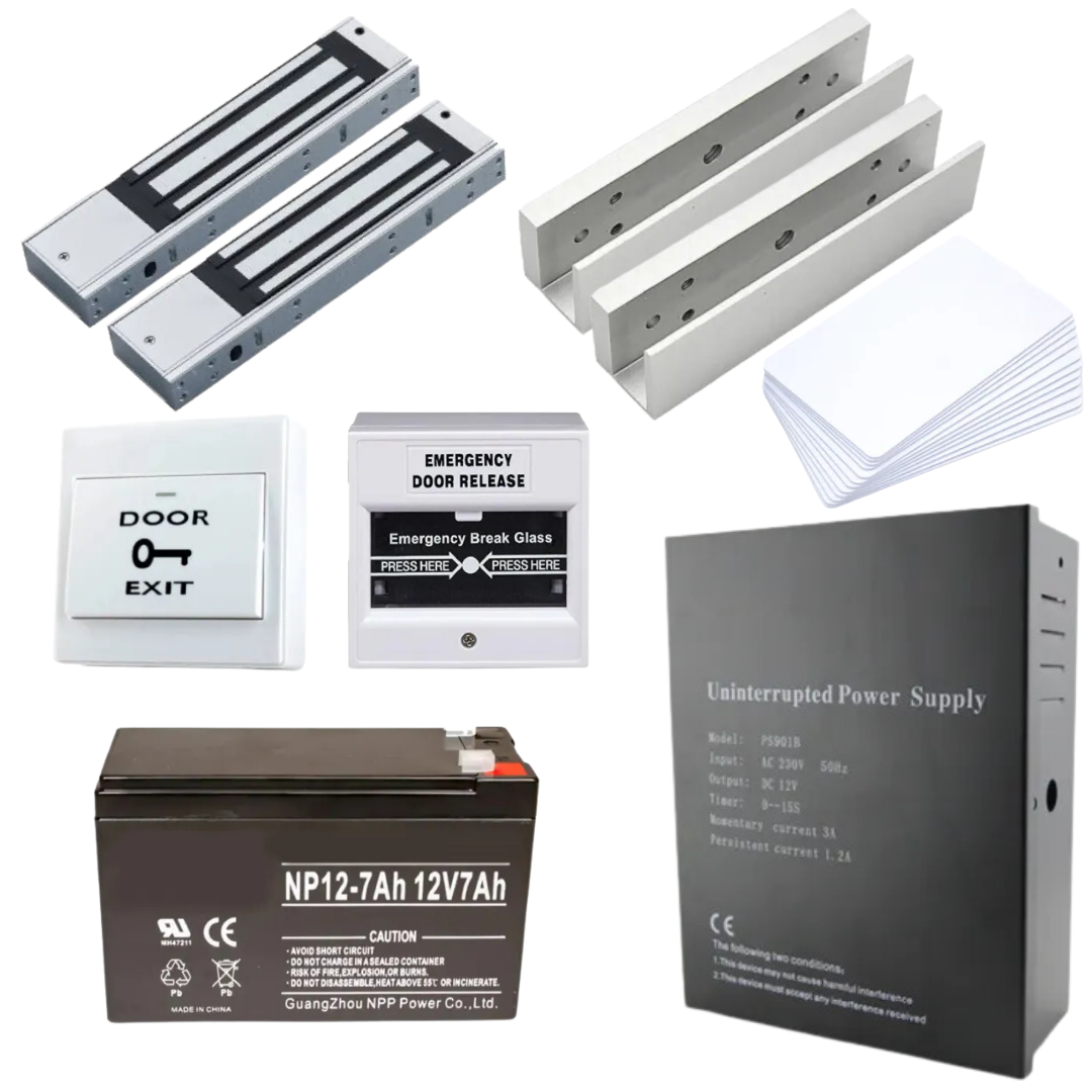 Double Leaf Door EM Lock Bundle (2 Lock Body + 2 Brackets) ACE x AV.SG