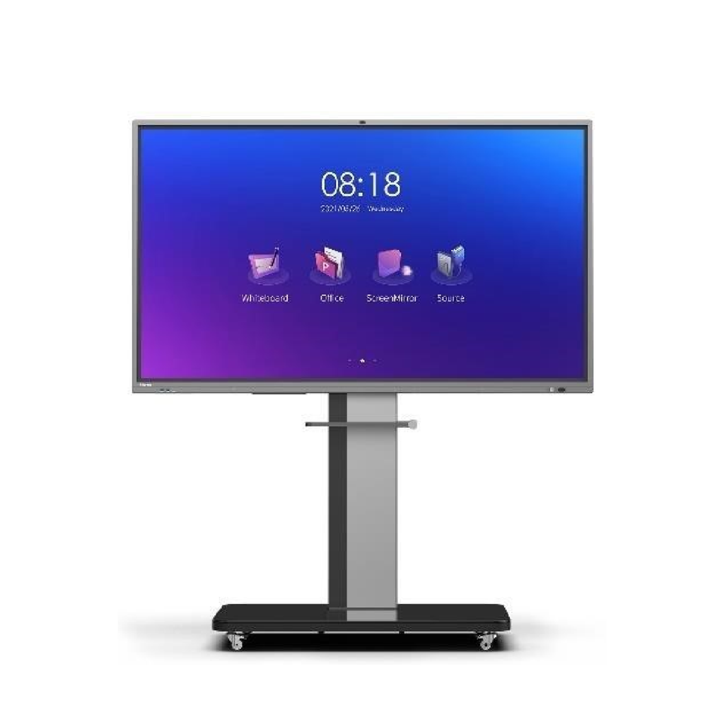 Mobile DELUXE TV Stand 55-75" (Glass Shelf)