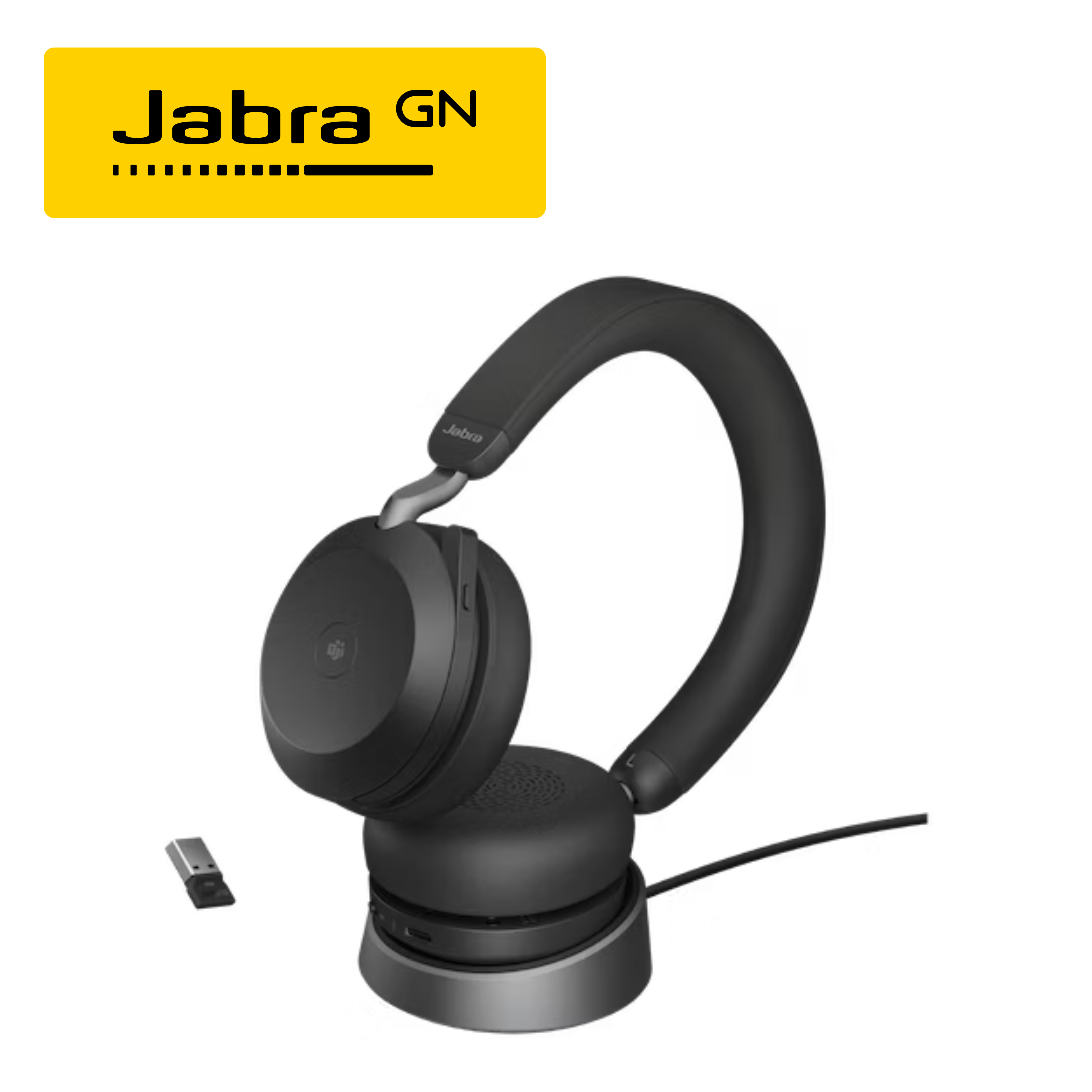 Jabra Evolve2 75 Link380a UC Stereo Stand Black – ACE x AV.SG Jabra Evolve2 75 Link380a UC Stereo Stand Black – ACE x AV.SG