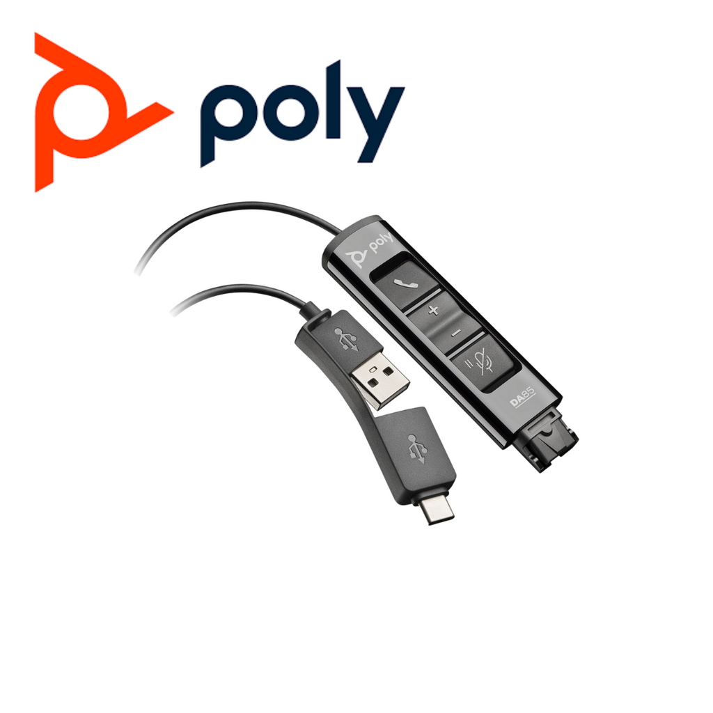 Poly DA85 USB-A & USB-C to Quick Disconnect