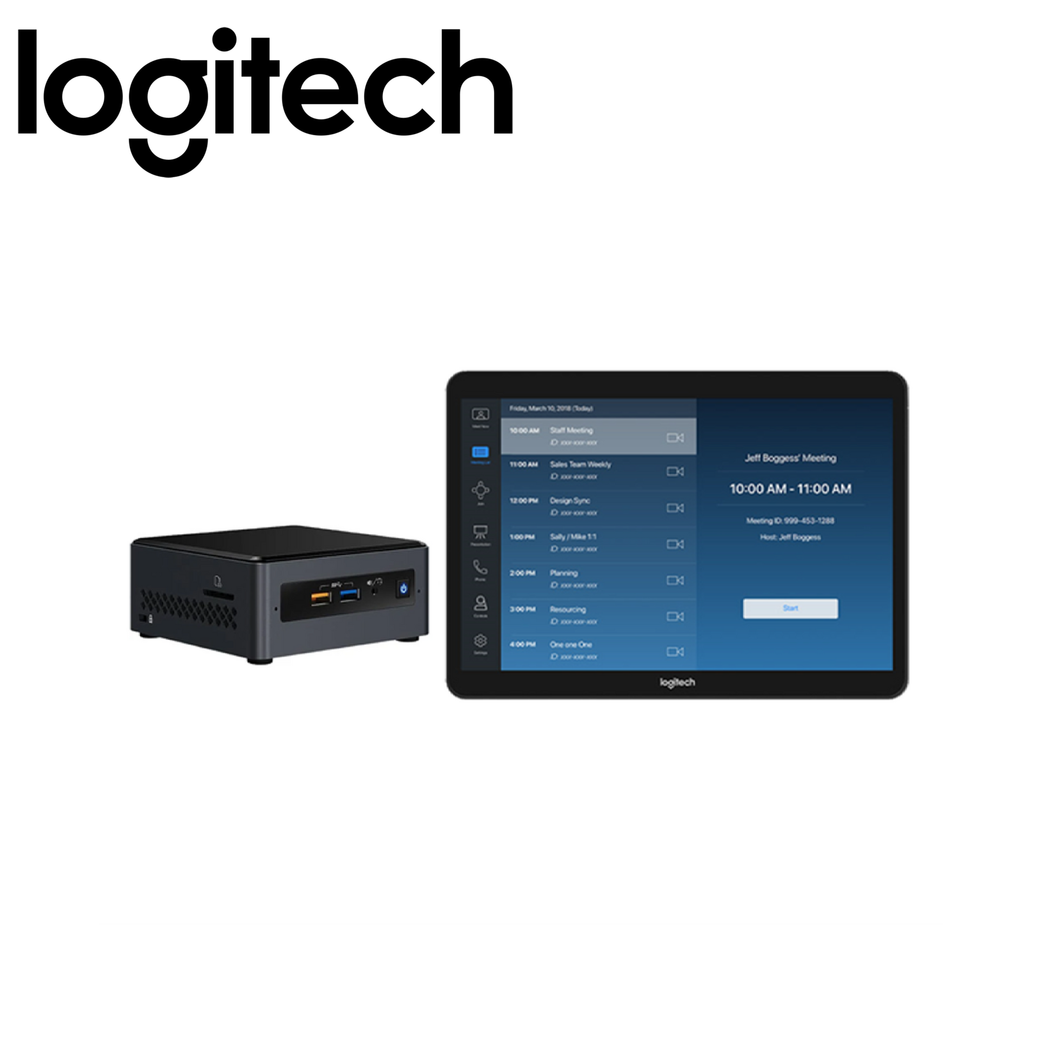 Logitech TAP and Zoom Room NUC BASE (Windows) ACE x AV.SG
