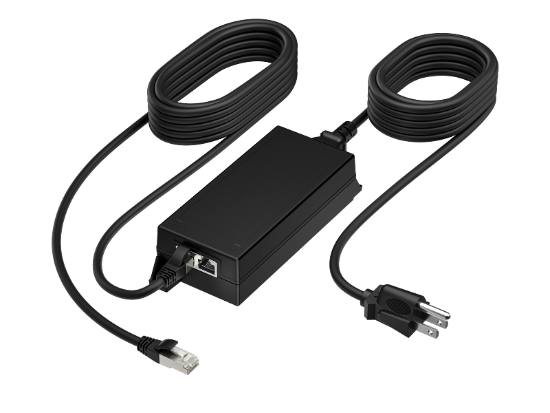 Poly PoE++ 65W 2.5G Adapter with 3.66m CAT6A Cable and Power Cord